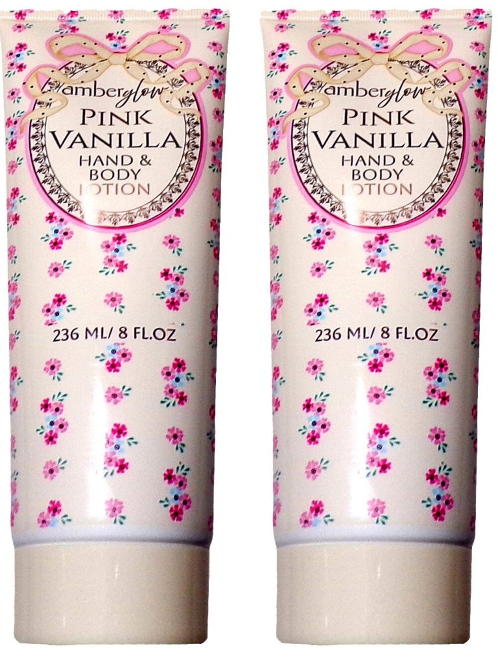 Amberglow Pink Vanilla Hand & Body Lotion 8 fl oz (Set of 2)